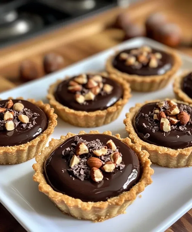 Tartelettes au Chocolat et Topping Croquant