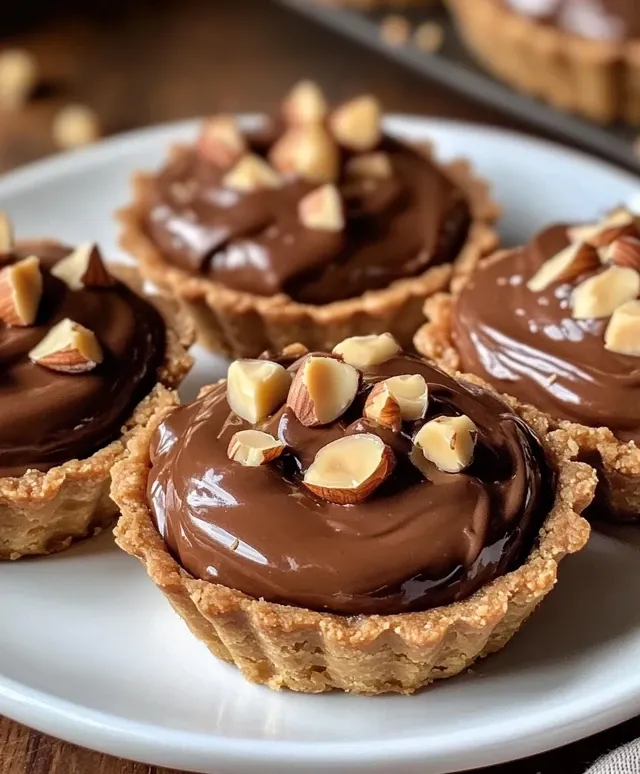 Tartelettes au Chocolat et Topping Croquant