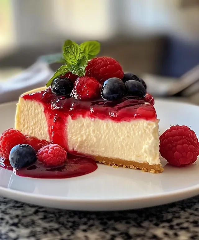 Cheesecake Aérien aux Fruits Rouges 🍓🧀