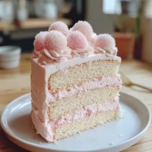 Gâteau Nuage Rose & Litchi – Léger et Délicat 🌹🍰