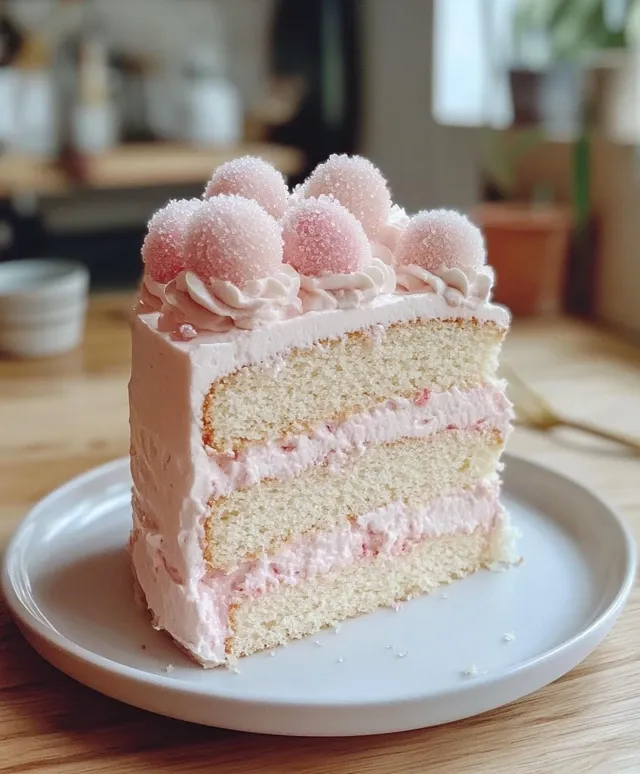 Gâteau Nuage Rose & Litchi – Léger et Délicat 🌹🍰