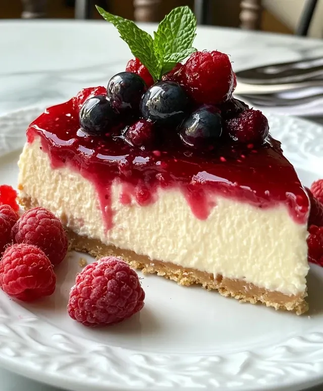 Cheesecake Aérien aux Fruits Rouges 🍓🧀