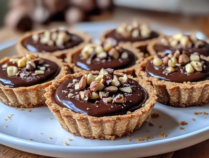 Tartelettes au Chocolat et Topping Croquant