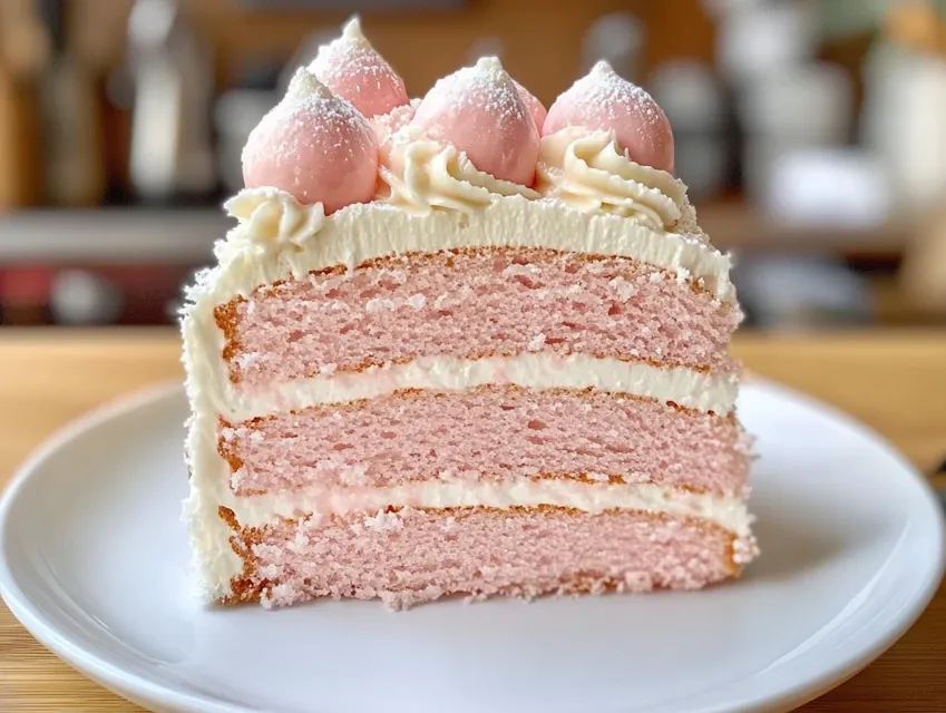 Gâteau Nuage Rose & Litchi – Léger et Délicat 🌹🍰