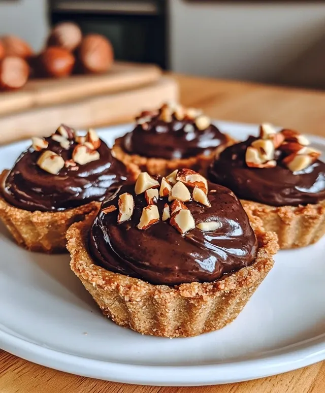 Tartelettes au Chocolat et Topping Croquant