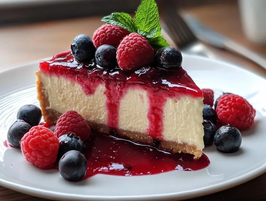 Cheesecake Aérien aux Fruits Rouges 🍓🧀