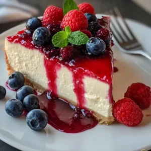 Cheesecake Aérien aux Fruits Rouges 🍓🧀