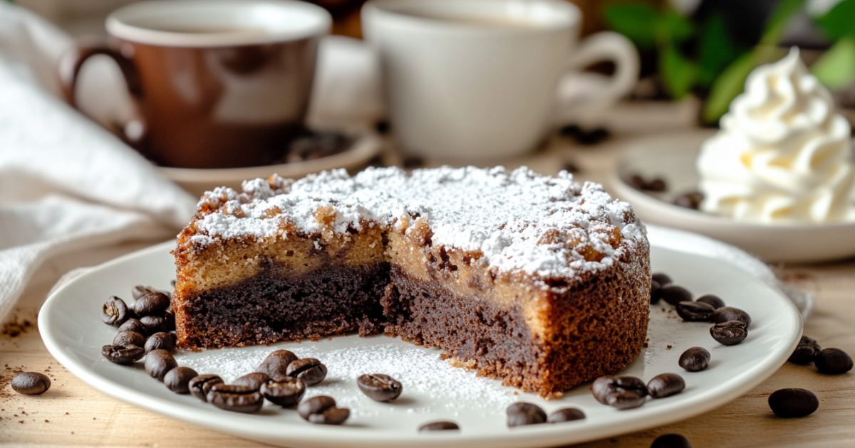 Gâteau au café avec mélange à gâteau