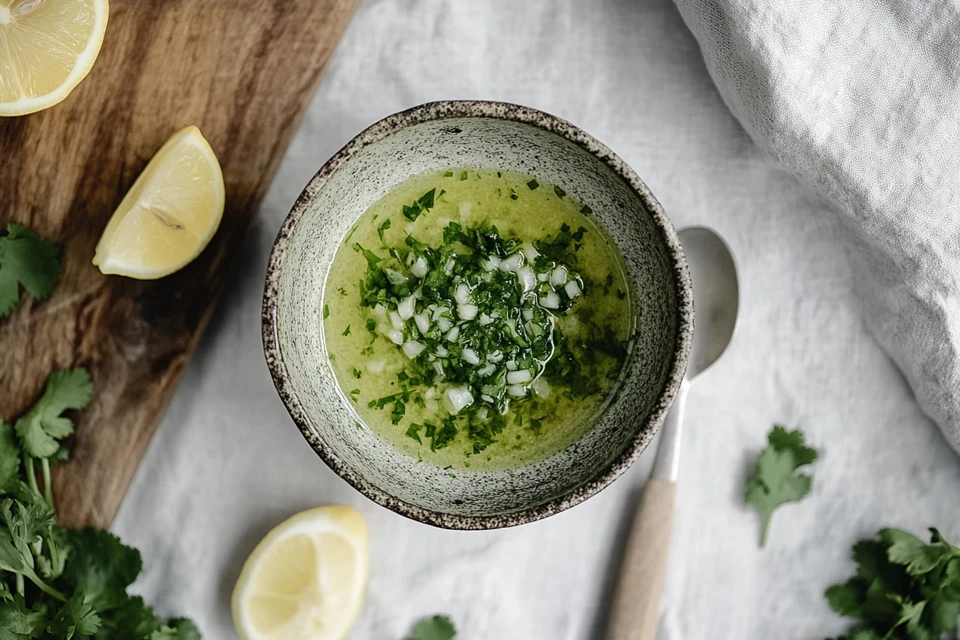 sauce de poisson aux herbes