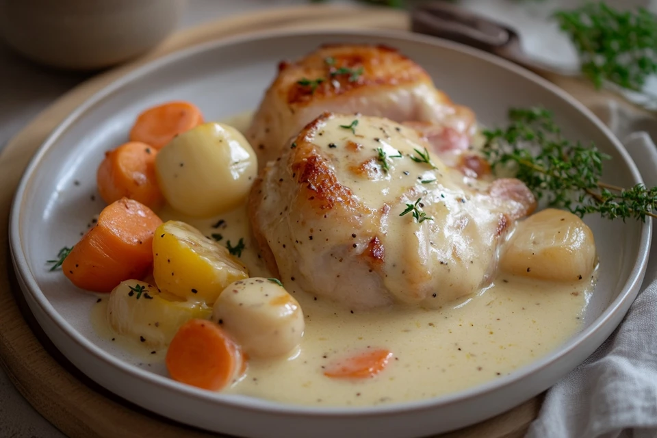 lapin à la moutarde et à la crème recette