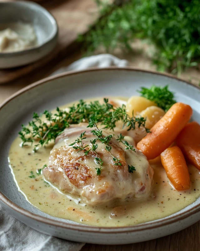 lapin à la moutarde et à la crème recette