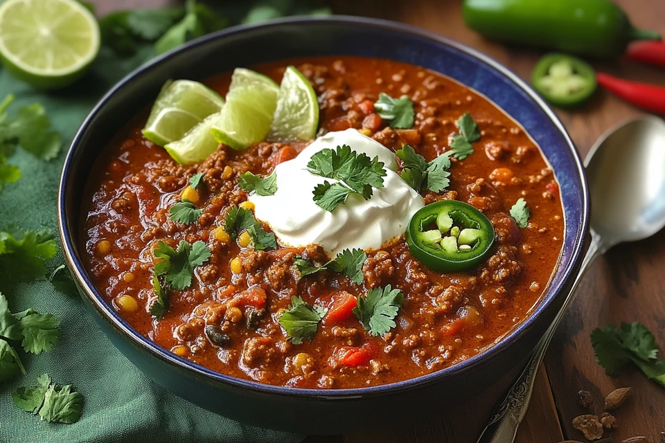 Chili con carne traditionnel