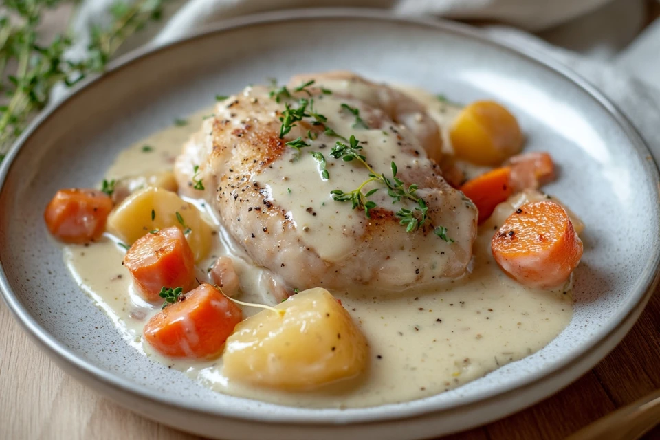 lapin à la moutarde et à la crème recette