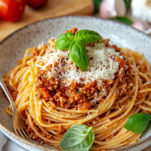 Spaghettis à la bolognaise : un plat savoureux à découvrir.