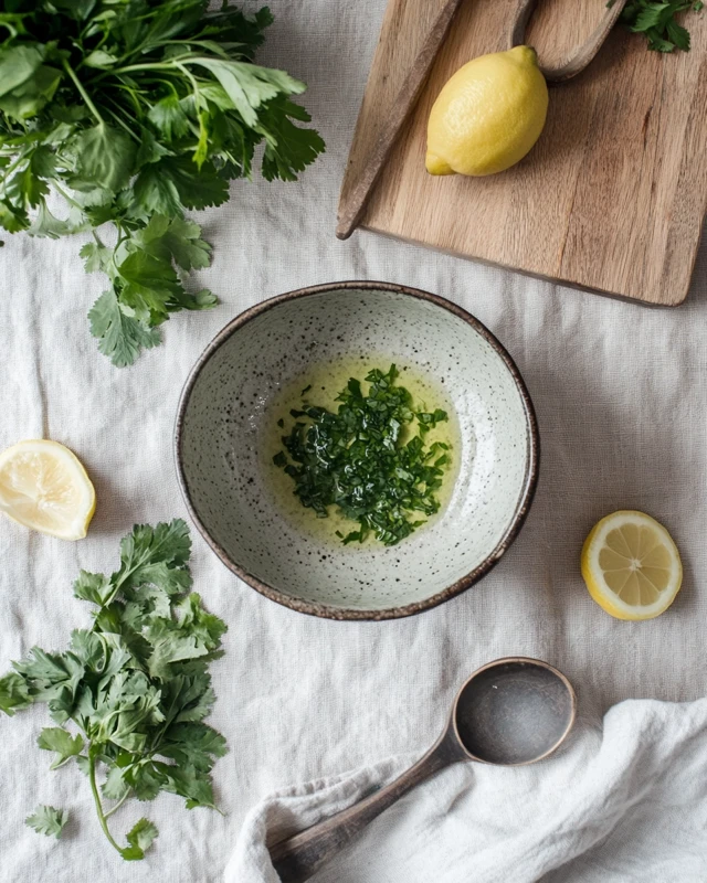 sauce de poisson aux herbes