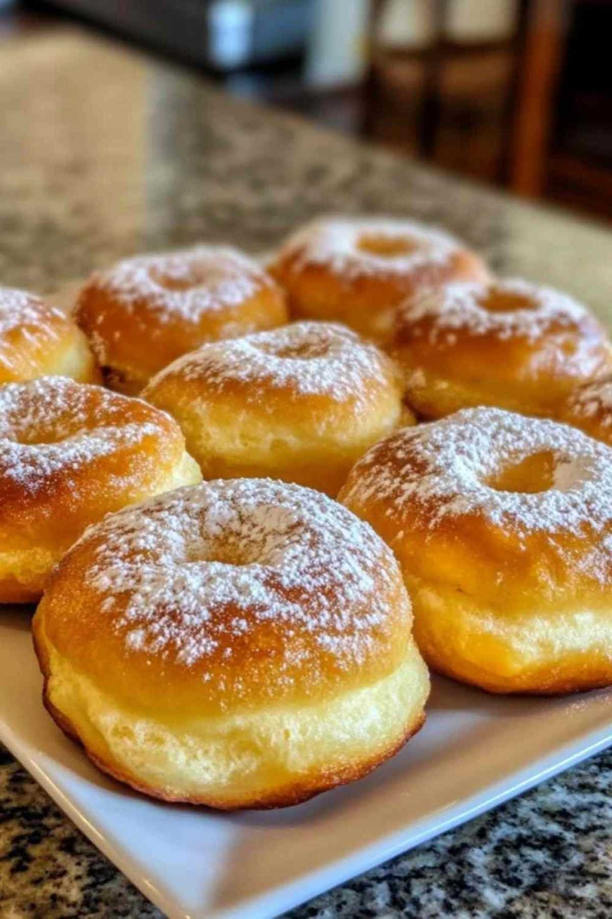 Préparation de la pâte à beignets de pêches
