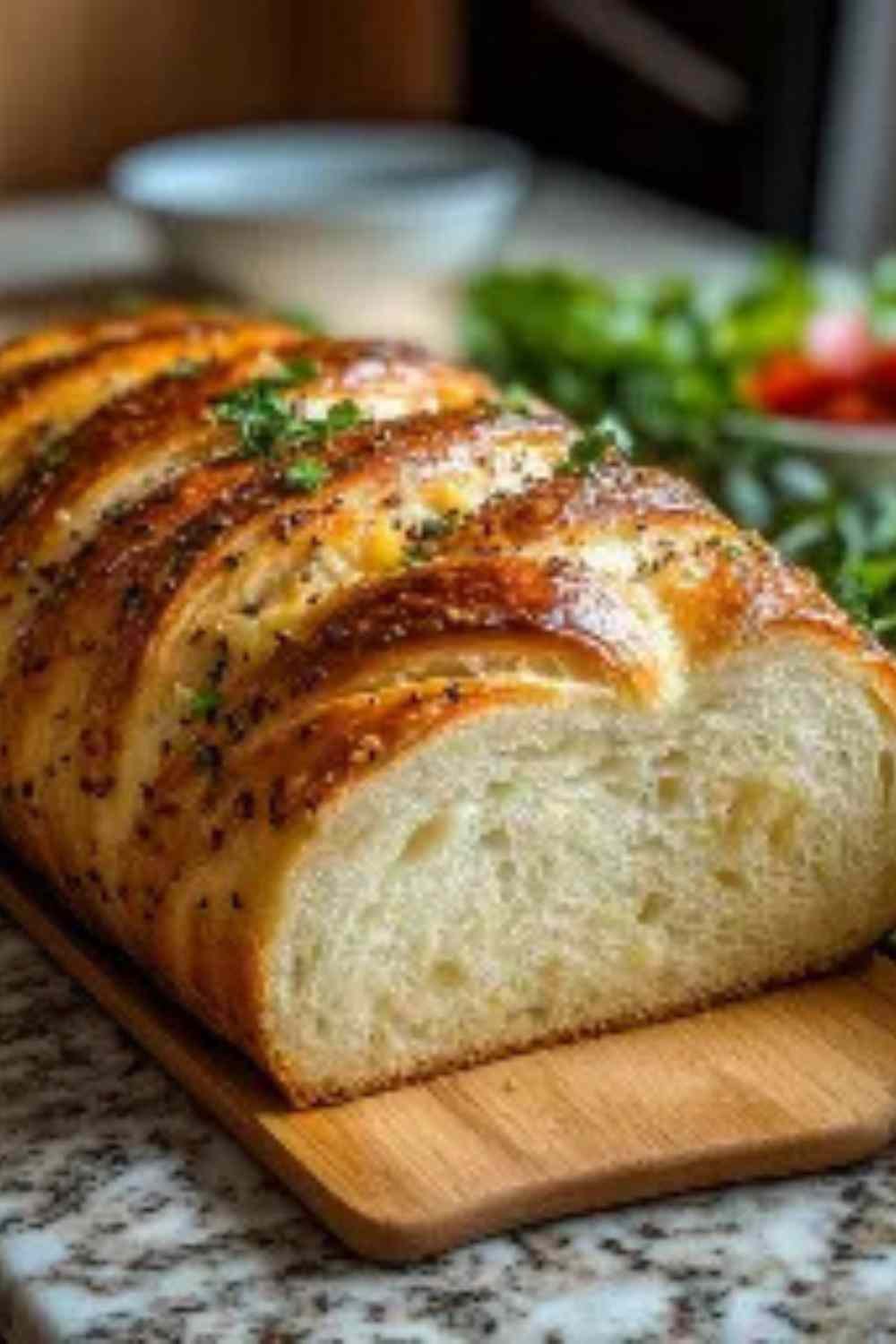 Pain au thon de grand-mère fraîchement sorti du four