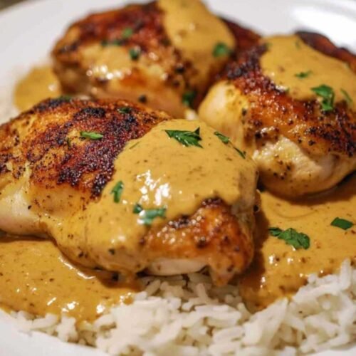 Préparation de la sauce crémeuse pour le poulet