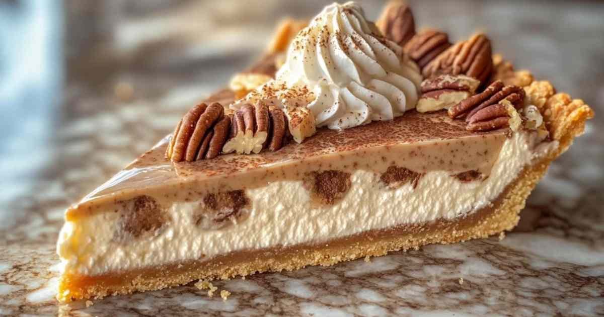 Tarte à la noix de coco et aux noix fraîchement sortie du four