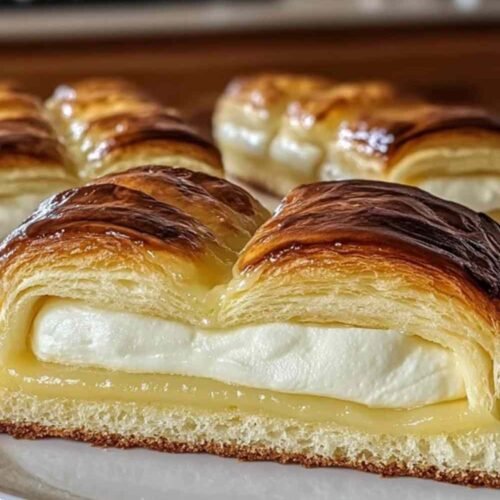 Tarte tropézienne traditionnelle avec crème à la fleur d’oranger