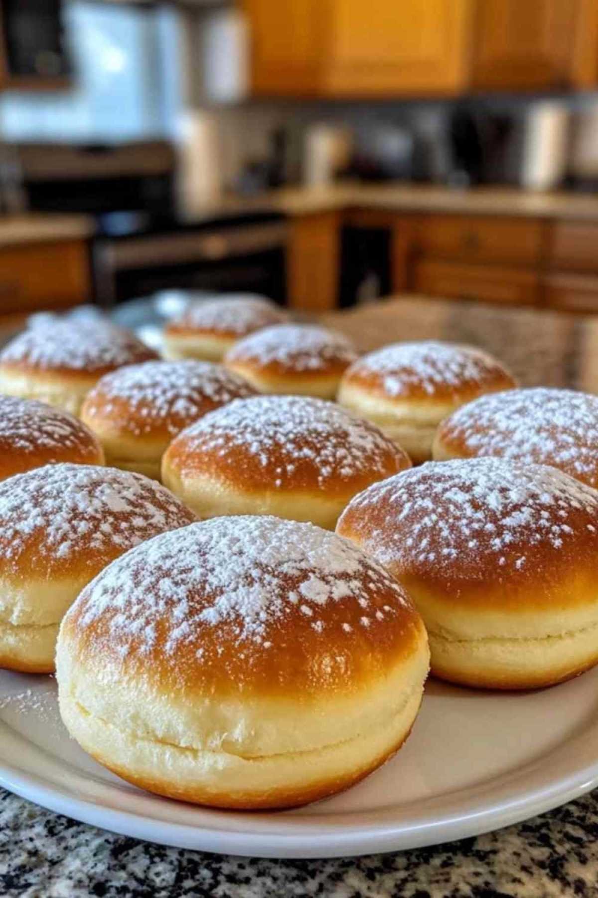 Bomba di Napoli fourrés à la crème pâtissière