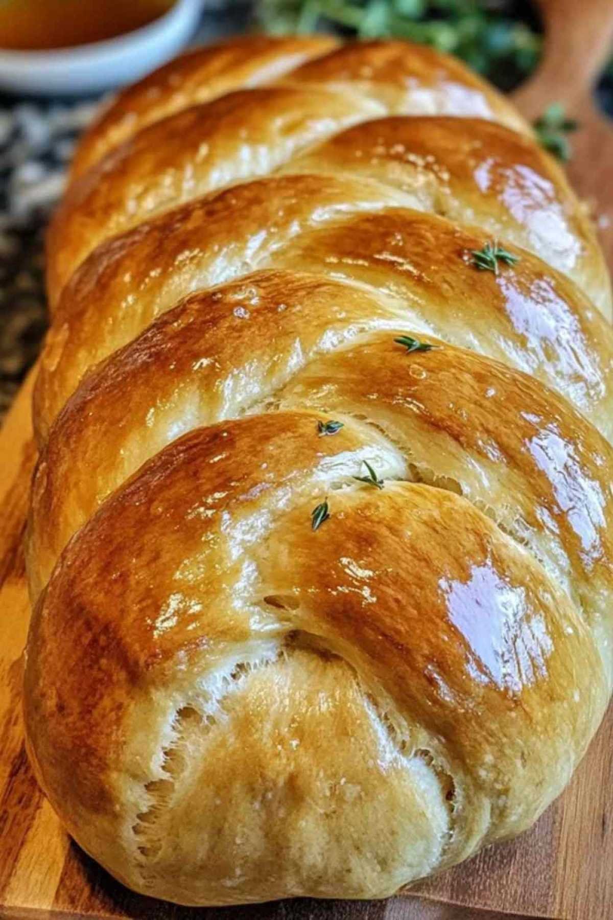 Tranche de Pain de Pâques Italien montrant sa mie moelleuse