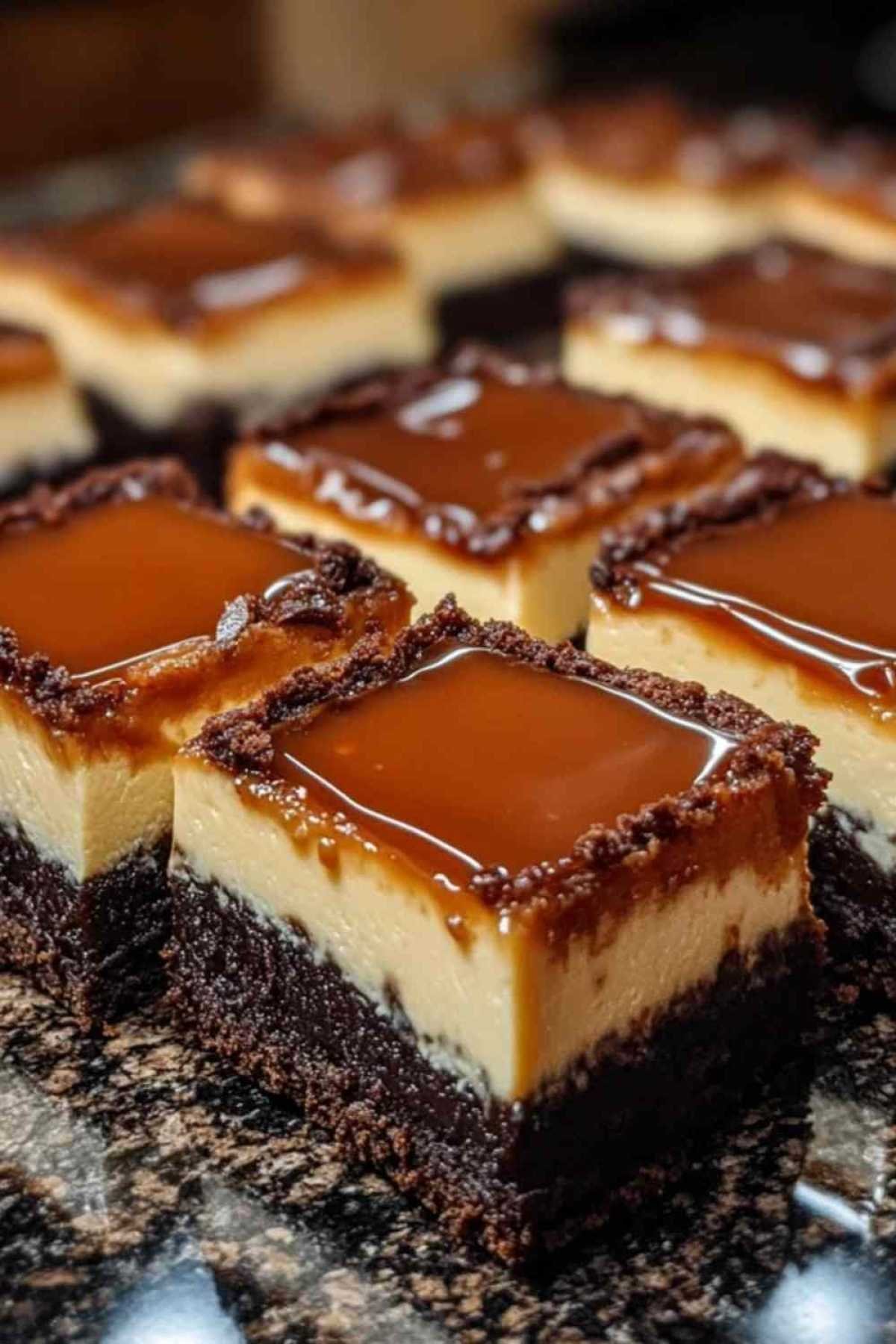 Préparation des brownies au cheesecake caramel Milky Way