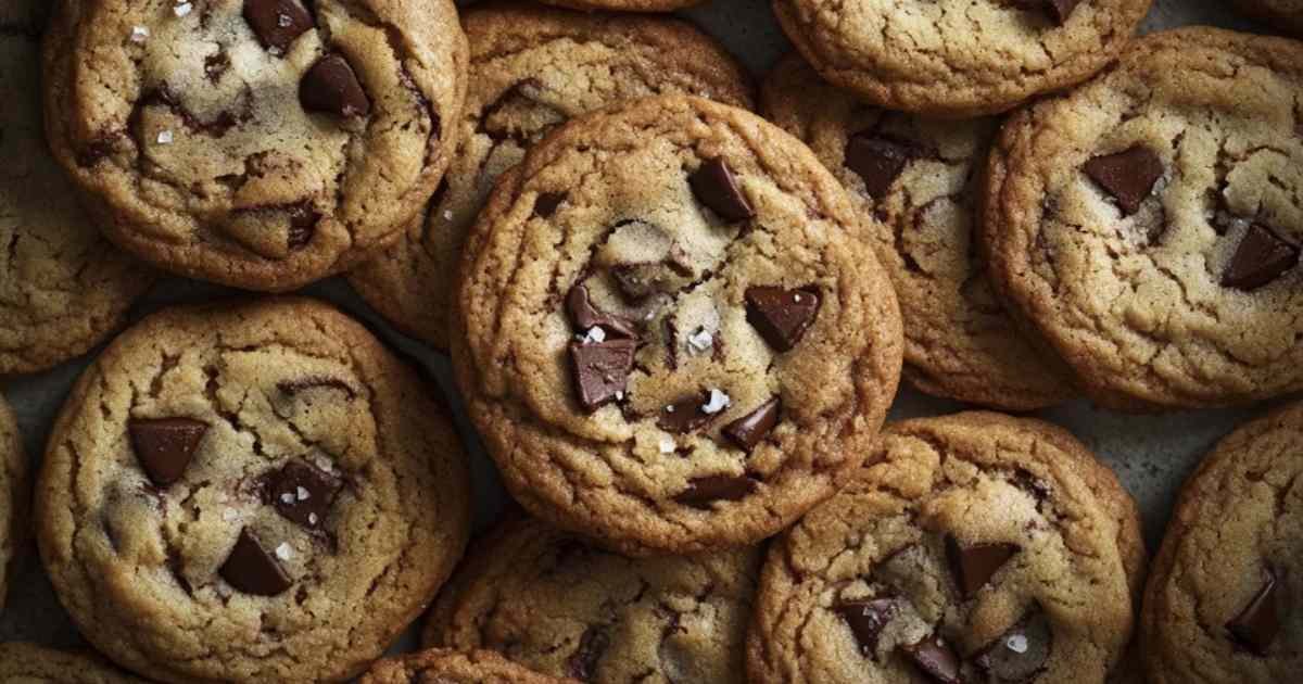 Cookies aux pépites de chocolat de Pâques dorés et moelleux