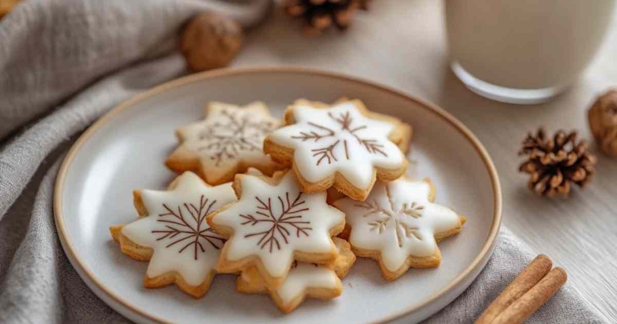 Cookies à l’érable avec glaçage brillant sur une grille de refroidissement