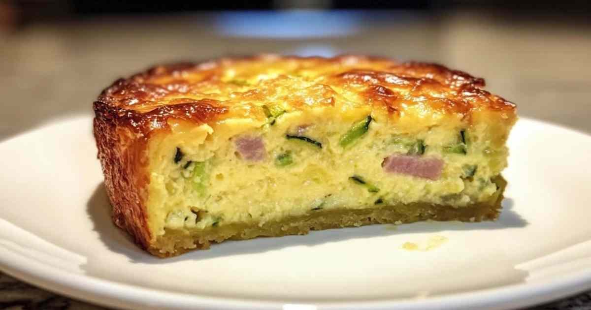 flan de courgettes au jambon