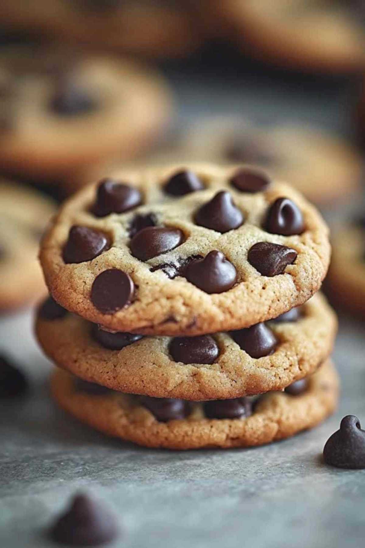 Préparation de la pâte à cookies puffy aux pépites de chocolat