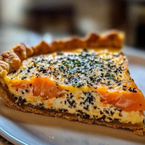 Quiche au saumon fumé et Boursin