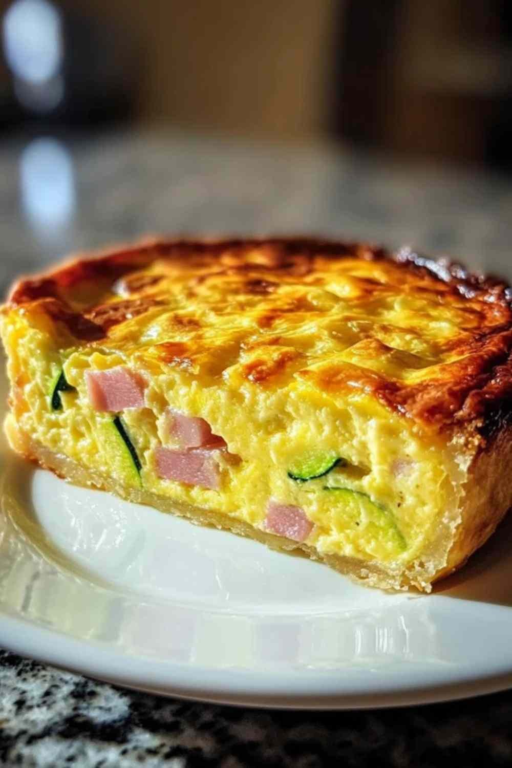 flan de courgettes au jambon