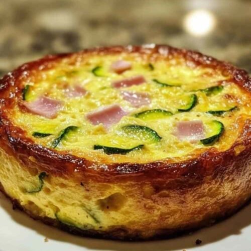 flan de courgettes au jambon
