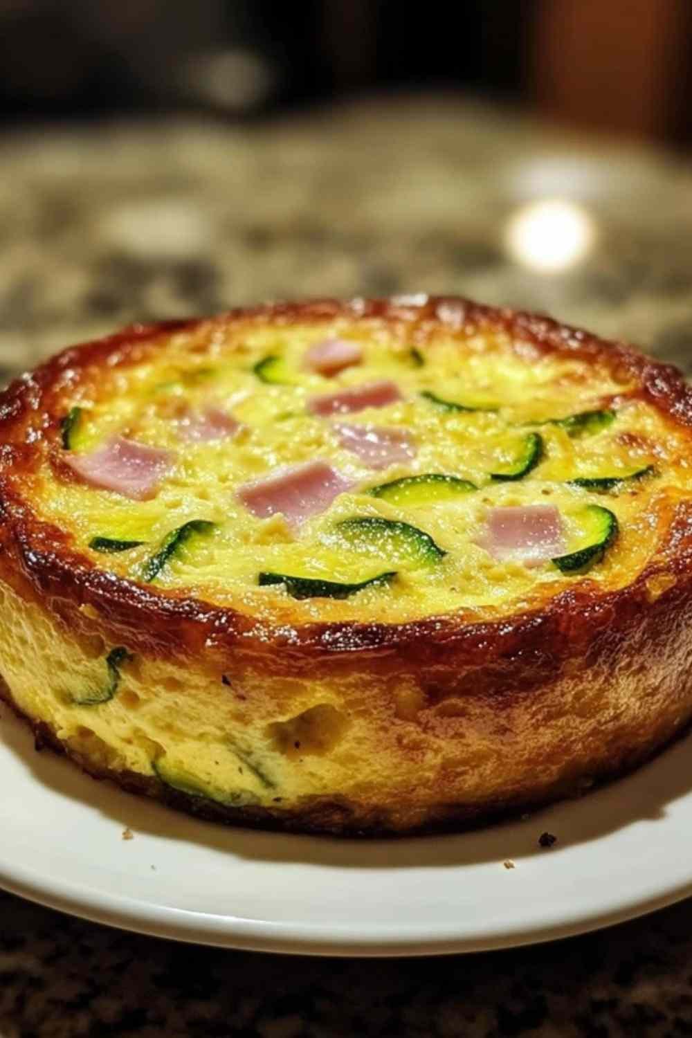 flan de courgettes au jambon