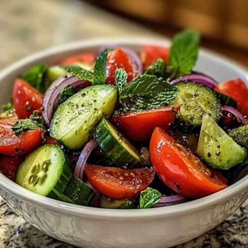 Ingrédients frais pour salade de concombre détox
