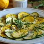Préparation de la pâte pour galettes de courgettes
