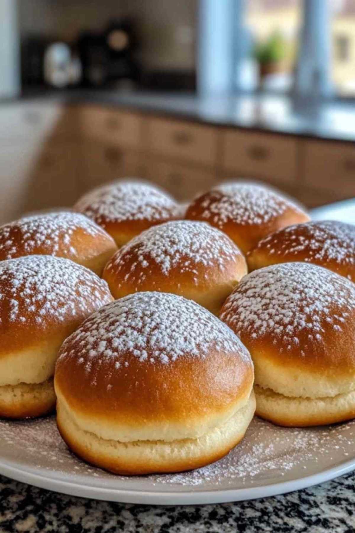 Beignets maison dorant dans l’huile de friture