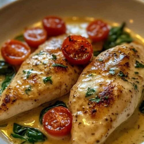 Préparation de la sauce crémeuse pour le poulet à la toscane
