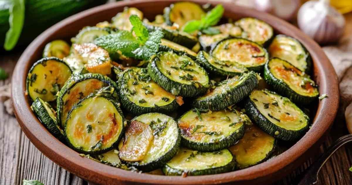sauté de courgettes à faible teneur en glucides