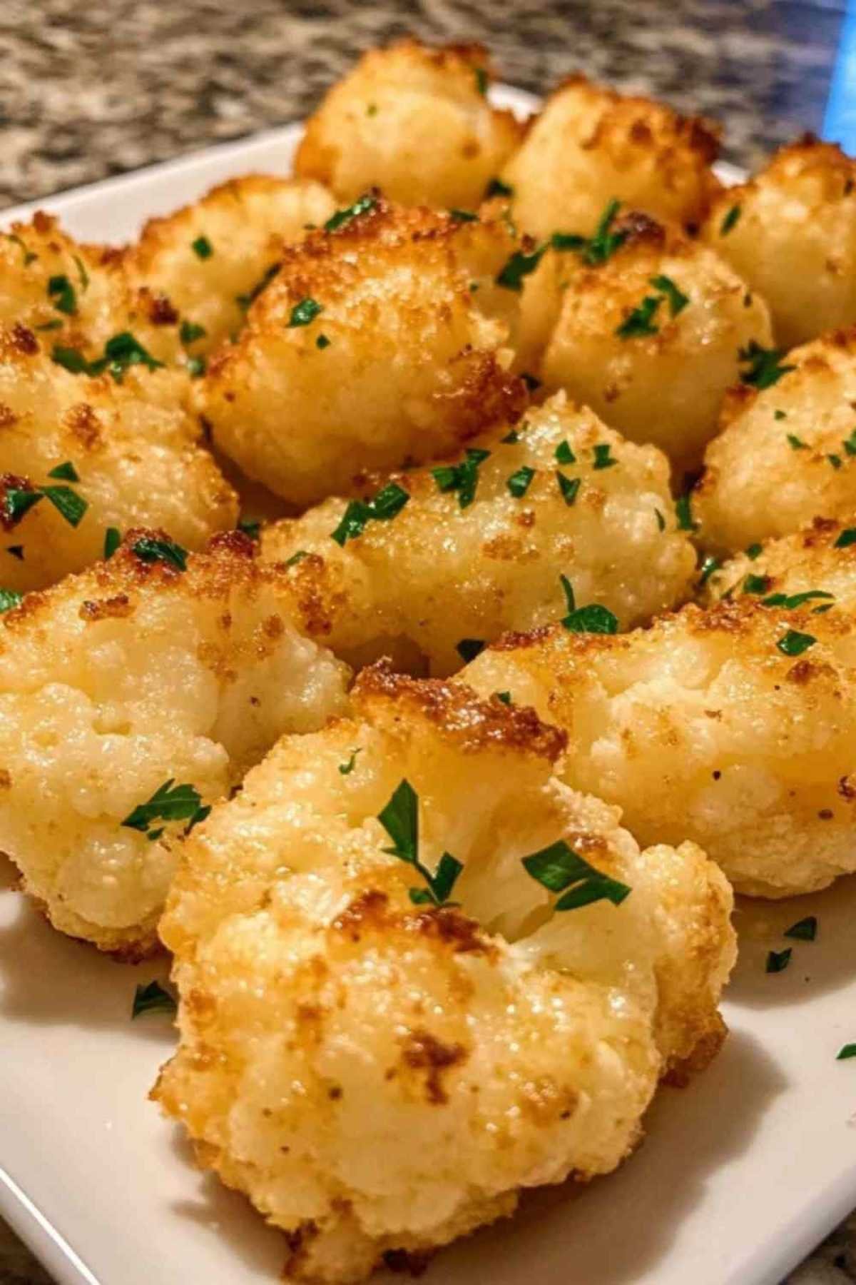 Chou-fleur au parmesan doré et croustillant