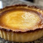 Flan parisien traditionnel à la vanille avec pellicule caramélisée