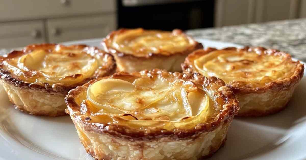 Tartelettes en feuilles de brick aux poireaux et brie dorées et croustillantes