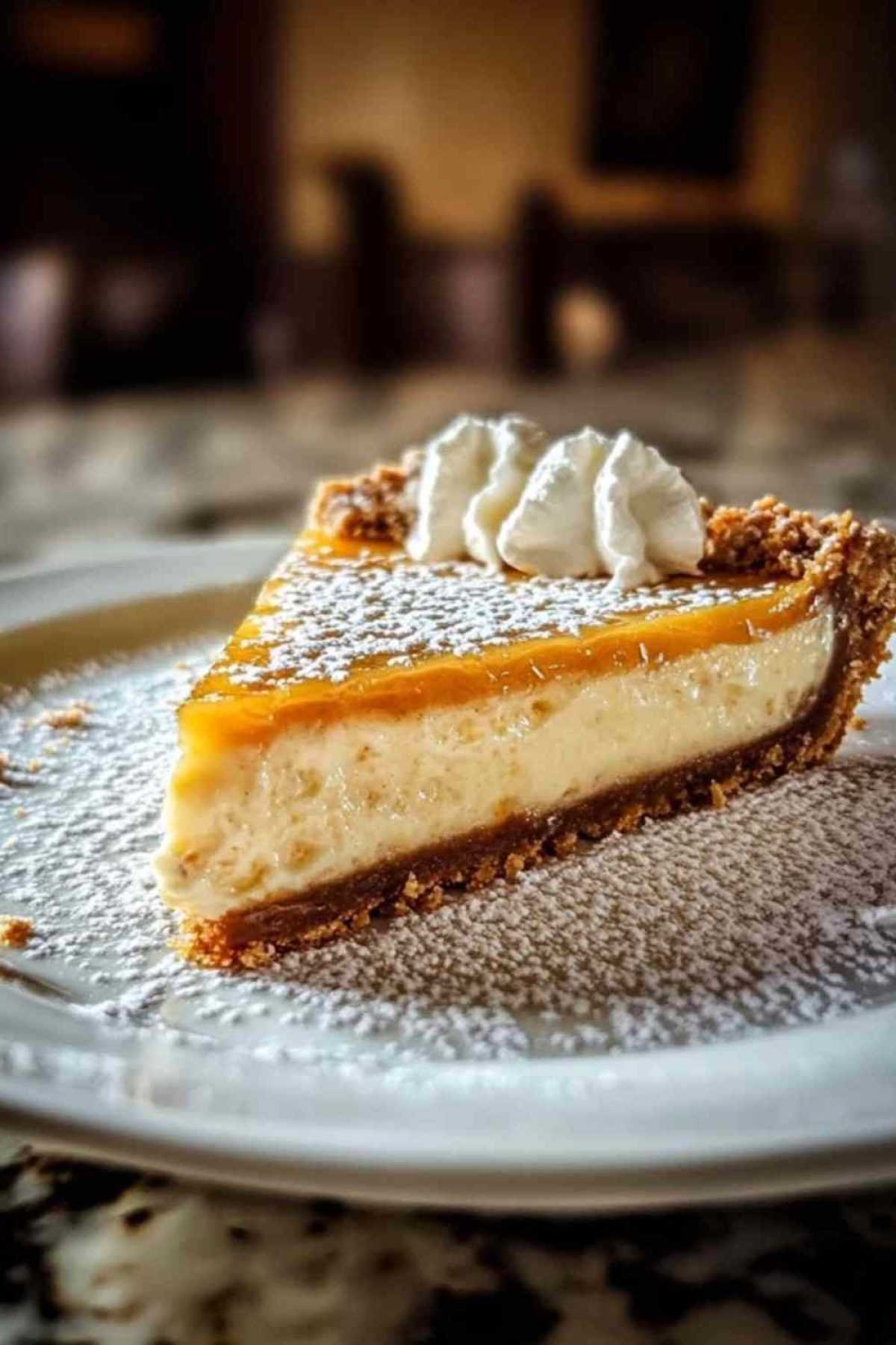 Tarte à la noix de coco sans croûte servie avec fruits rouges