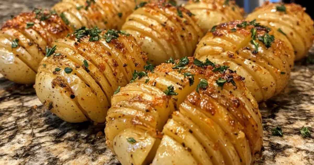 Pommes de terre rôties aux herbes et à l’ail dorées et croustillantes