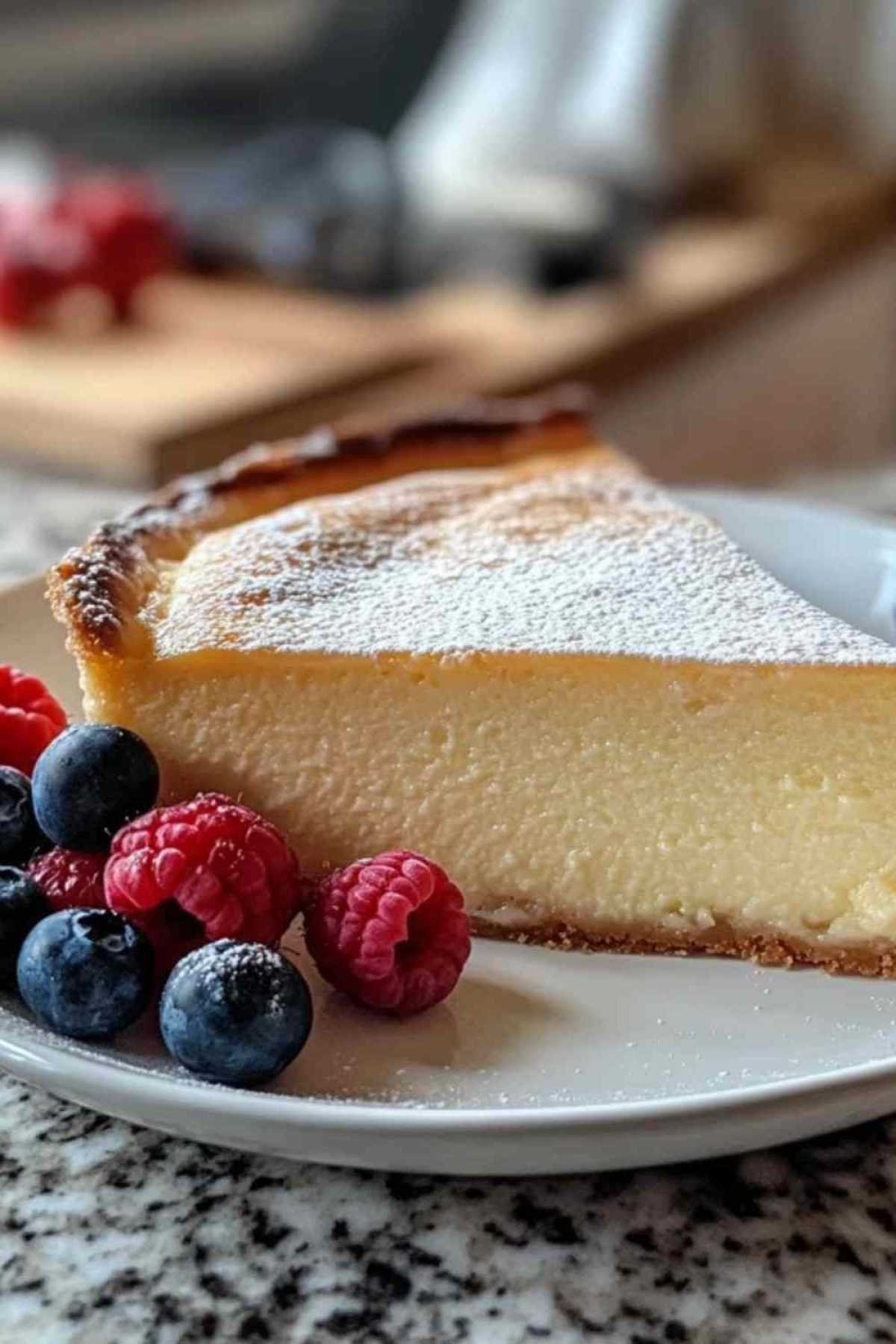  Gâteau au yaourt crémeux démoulé sur une grille de refroidissement